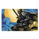 Blue Sky And Golden Sun Samurai Print Polyester Doormat