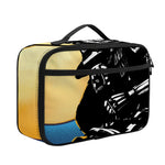 Blue Sky And Golden Sun Samurai Print Portable Lunch Bag