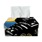 Blue Sky And Golden Sun Samurai Print Rectangle Tissue Box Cover