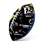 Blue Sky And Golden Sun Samurai Print Rugby Ball