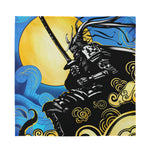 Blue Sky And Golden Sun Samurai Print Silk Bandana