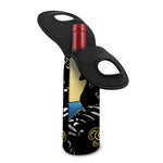 Blue Sky And Golden Sun Samurai Print Single Neoprene Wine Tote