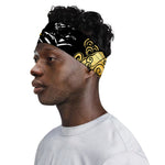 Blue Sky And Golden Sun Samurai Print Sports Headband