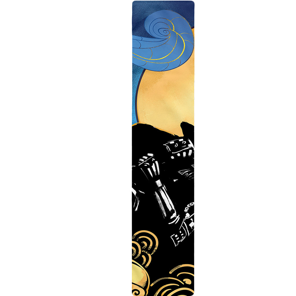 Blue Sky And Golden Sun Samurai Print Table Runner