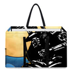 Blue Sky And Golden Sun Samurai Print Utility Tote Bag