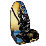 Blue Sky And Golden Sun Samurai Print Waterproof Car Seat Cover
