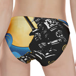 Blue Sky And Golden Sun Samurai Print Women's Panties