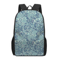 Blue Sky Paisley Bohemian Pattern Print 17 Inch Backpack
