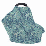 Blue Sky Paisley Bohemian Pattern Print Baby Seat Cover