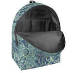 Blue Sky Paisley Bohemian Pattern Print Backpack