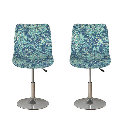 Blue Sky Paisley Bohemian Pattern Print Bar Stool Covers