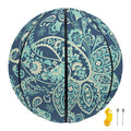 Blue Sky Paisley Bohemian Pattern Print Basketball