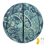 Blue Sky Paisley Bohemian Pattern Print Basketball