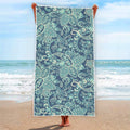 Blue Sky Paisley Bohemian Pattern Print Beach Towel