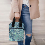 Blue Sky Paisley Bohemian Pattern Print Bible Tote Bag
