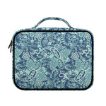 Blue Sky Paisley Bohemian Pattern Print Briefcase Bible Bag