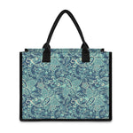 Blue Sky Paisley Bohemian Pattern Print Canvas Tote Bag