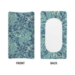 Blue Sky Paisley Bohemian Pattern Print Changing Pad Cover