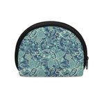 Blue Sky Paisley Bohemian Pattern Print Coin Purse