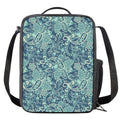 Blue Sky Paisley Bohemian Pattern Print Crossbody Lunch Bag
