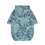 Blue Sky Paisley Bohemian Pattern Print Dog Zip Up Hoodie