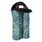 Blue Sky Paisley Bohemian Pattern Print Double Neoprene Wine Tote