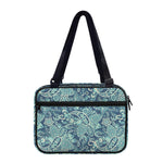 Blue Sky Paisley Bohemian Pattern Print Double Strap Bible Bag