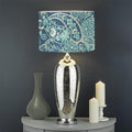 Blue Sky Paisley Bohemian Pattern Print Drum Lamp Shade
