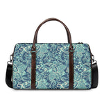 Blue Sky Paisley Bohemian Pattern Print Duffle Bag