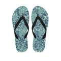 Blue Sky Paisley Bohemian Pattern Print Flip Flops