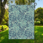 Blue Sky Paisley Bohemian Pattern Print Garden Flag