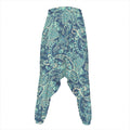 Blue Sky Paisley Bohemian Pattern Print Hammer Pants