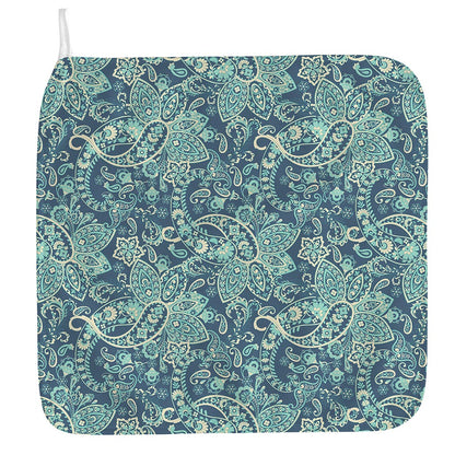 Blue Sky Paisley Bohemian Pattern Print Hand Towel