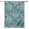 Blue Sky Paisley Bohemian Pattern Print House Flag