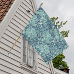 Blue Sky Paisley Bohemian Pattern Print House Flag