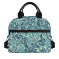 Blue Sky Paisley Bohemian Pattern Print Insulated Lunch Bag