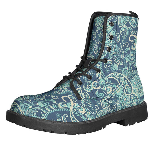 Blue Sky Paisley Bohemian Pattern Print Backpack
