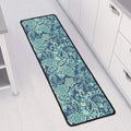 Blue Sky Paisley Bohemian Pattern Print Long Kitchen Mat
