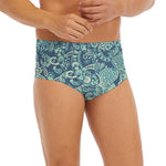 Blue Sky Paisley Bohemian Pattern Print Men's Briefs