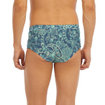 Blue Sky Paisley Bohemian Pattern Print Men's Briefs