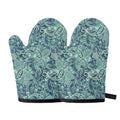 Blue Sky Paisley Bohemian Pattern Print Oven Mitts