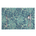 Blue Sky Paisley Bohemian Pattern Print Placemat