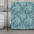 Blue Sky Paisley Bohemian Pattern Print Polyester Shower Curtain