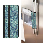 Blue Sky Paisley Bohemian Pattern Print Refrigerator Handle Covers