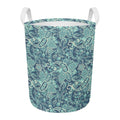 Blue Sky Paisley Bohemian Pattern Print Round Laundry Basket