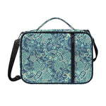 Blue Sky Paisley Bohemian Pattern Print Shoulder Strap Bible Bag