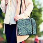 Blue Sky Paisley Bohemian Pattern Print Shoulder Strap Bible Bag