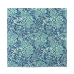 Blue Sky Paisley Bohemian Pattern Print Silk Bandana