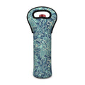 Blue Sky Paisley Bohemian Pattern Print Single Neoprene Wine Tote