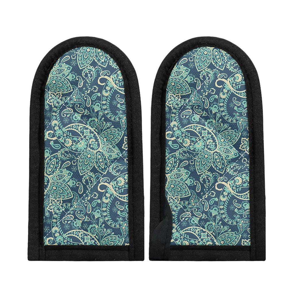 Blue Sky Paisley Bohemian Pattern Print Skillet Handle Cover